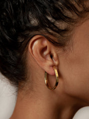 Adelaide Hoops in Gold