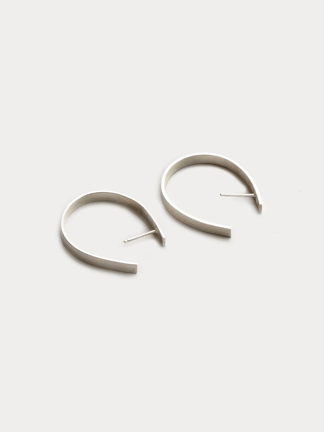 Adelaide Hoops in Sterling Silver
