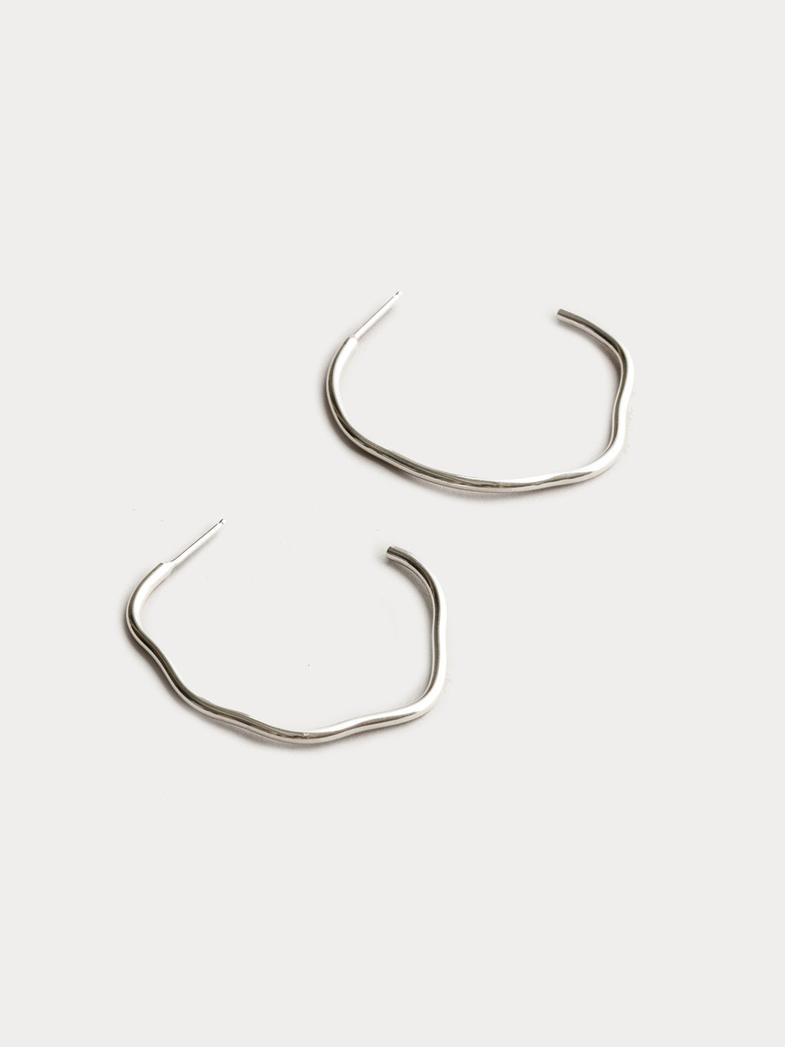 Arp Hoops in Sterling Silver