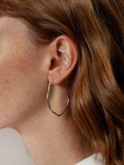 Arp Hoops in Sterling Silver