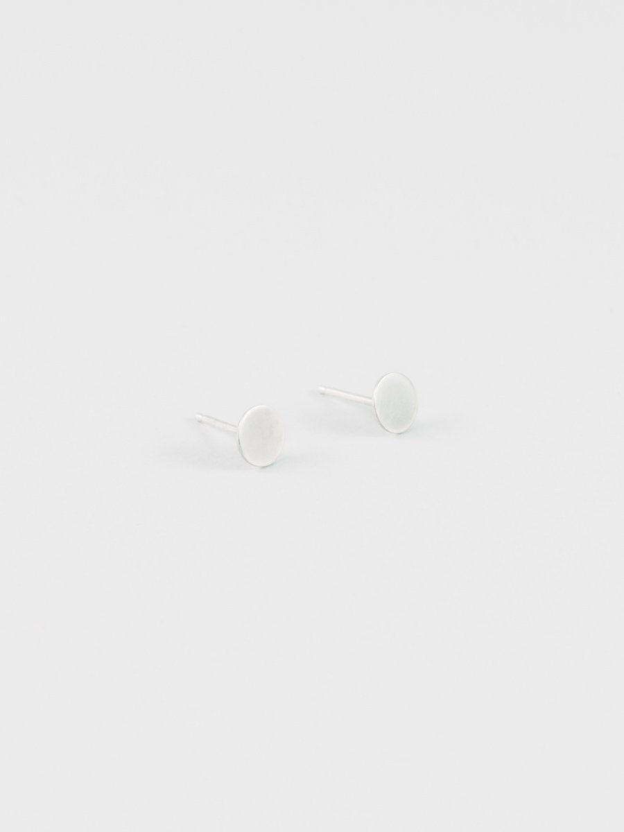 Circle Studs in Sterling Silver