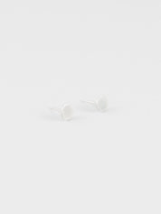 Circle Studs in Sterling Silver