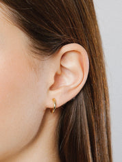 Gia Baby Hoops in Gold