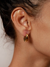 Hepworth Hoops in Gold