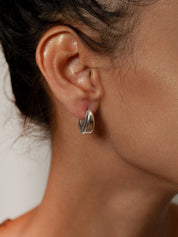 Hepworth Hoops in Sterling Silver