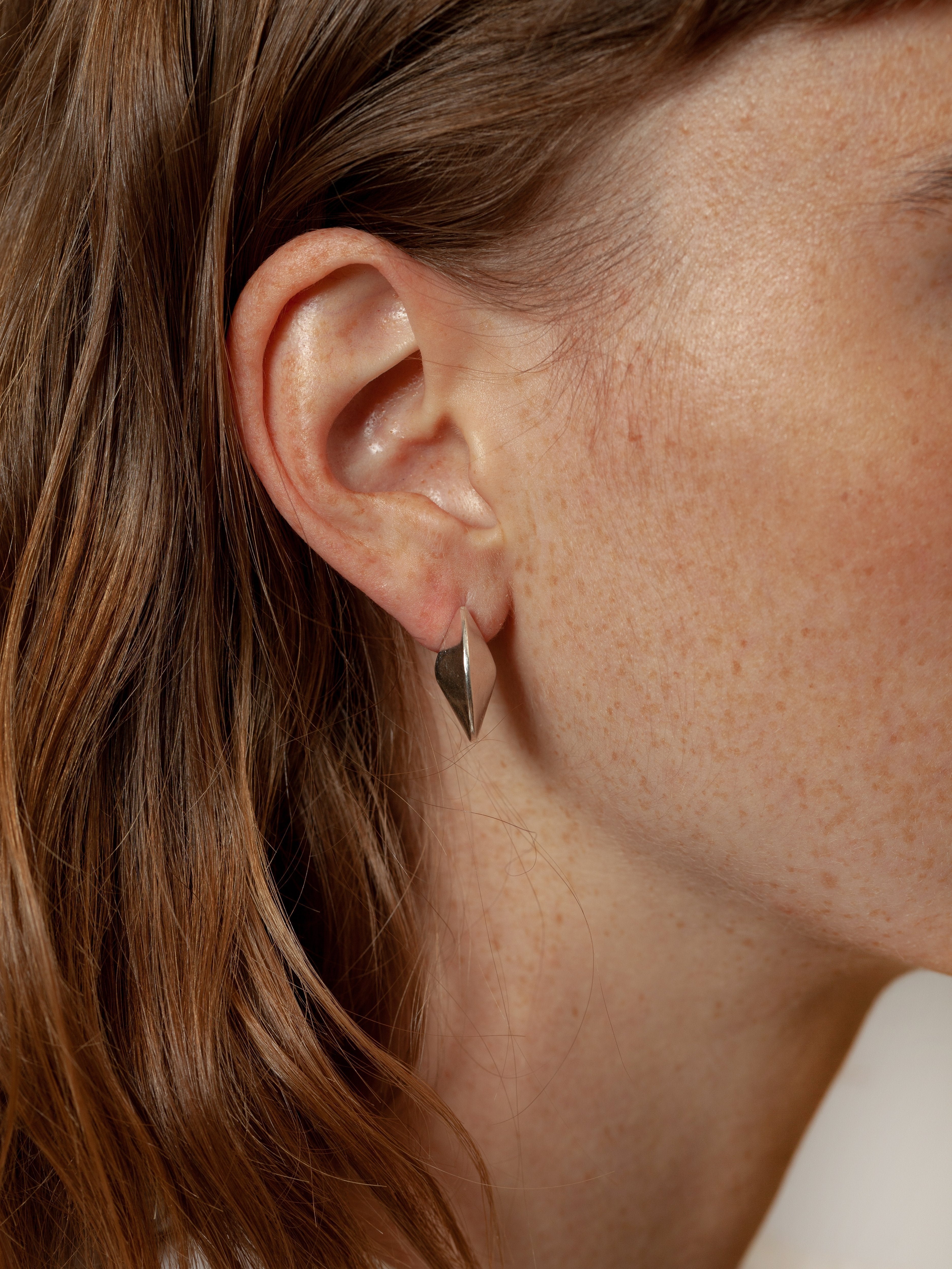 Kyla Hoops in Sterling Silver