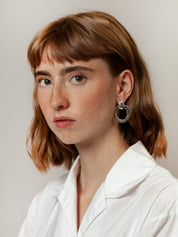 Lotti Hoops in Sterling Silver