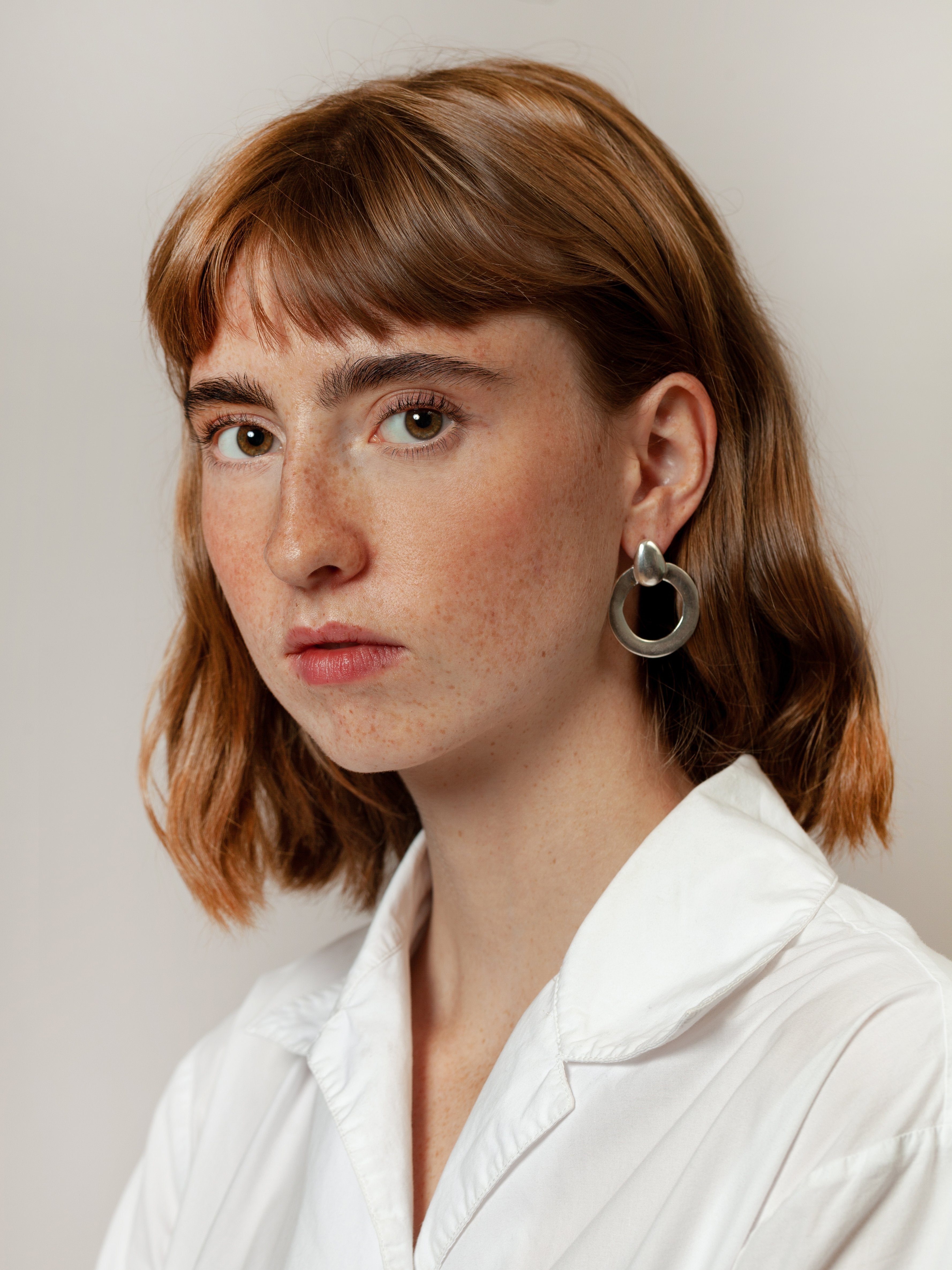 Lotti Hoops in Sterling Silver