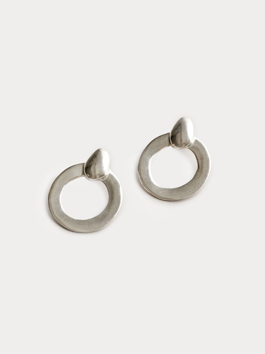 Lotti Hoops in Sterling Silver