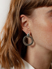 Lotti Hoops in Sterling Silver