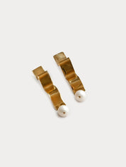 Lunette Earrings in Gold