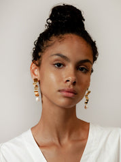 Lunette Earrings in Gold