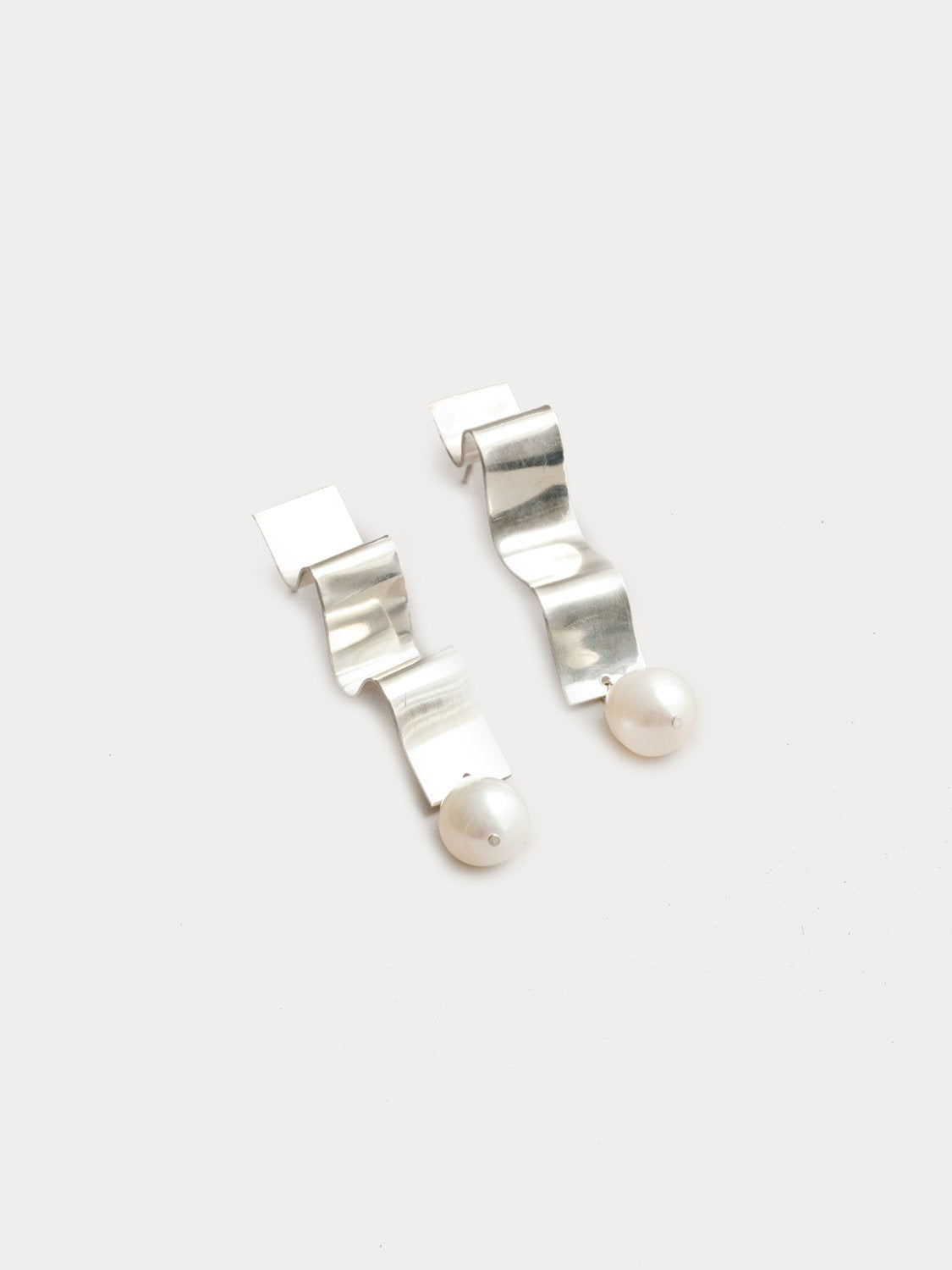 Lunette Earrings in Sterling Silver