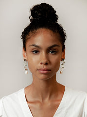 Lunette Earrings in Sterling Silver