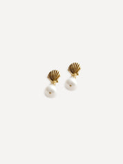 Marcel Pearl Studs in Gold