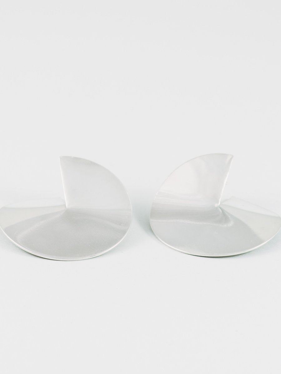 Mira Art Deco Studs in Silver