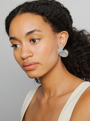 Mira Art Deco Studs in Silver