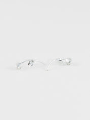 Rose Earrings in Sterling Silver