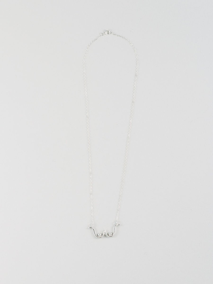 Boob Necklace in Sterling Silver