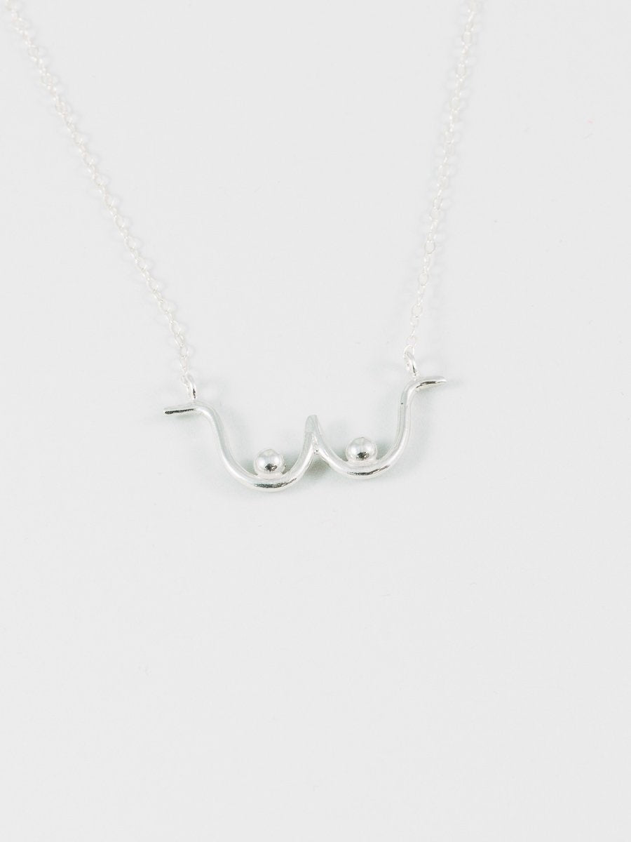 Boob Necklace in Sterling Silver