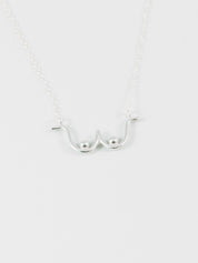Boob Necklace in Sterling Silver