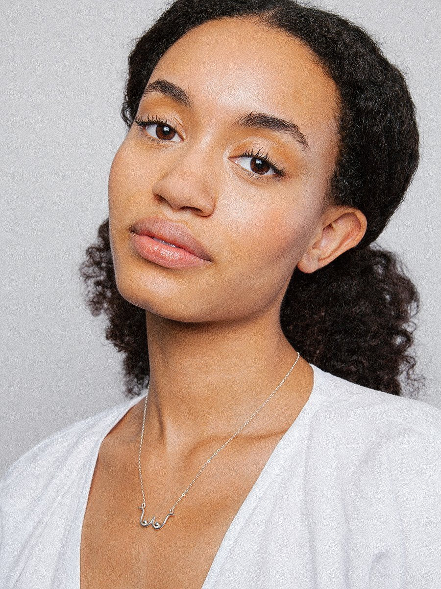 Boob Necklace in Sterling Silver