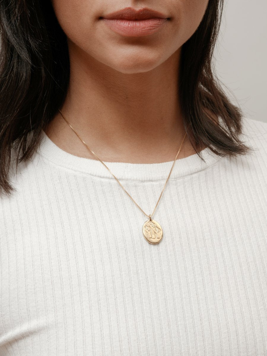 Womankind Necklace in Gold