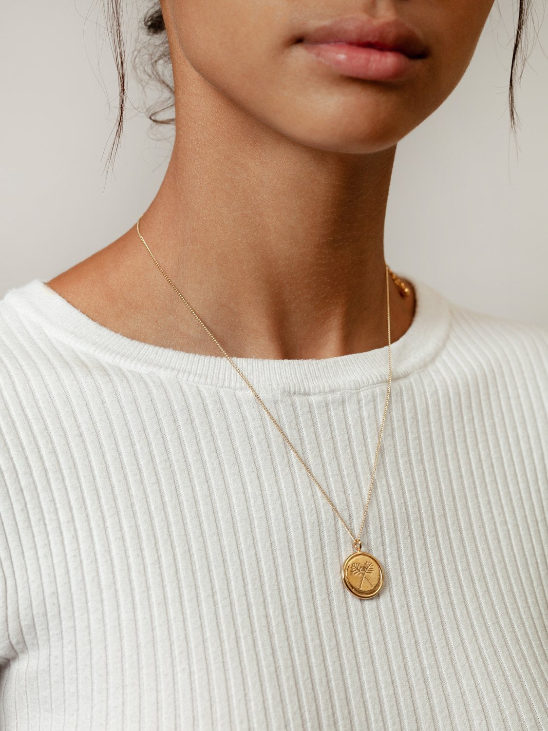 Palms Necklace in Gold