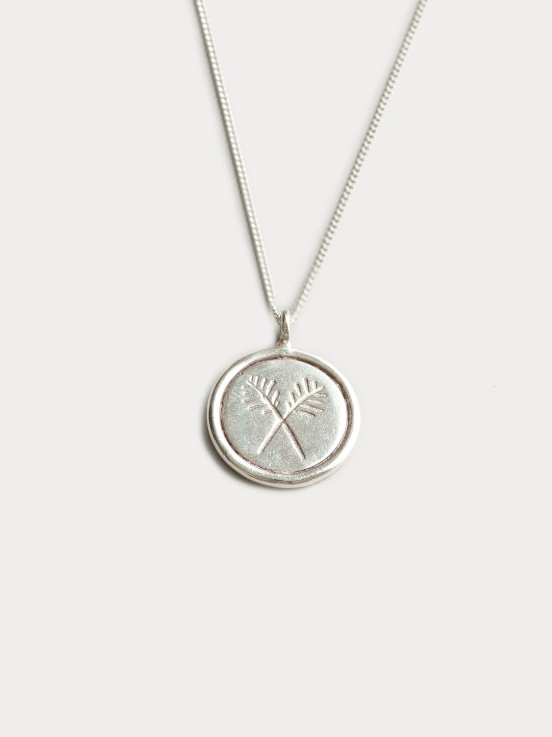 Palms Necklace in Sterling Silver