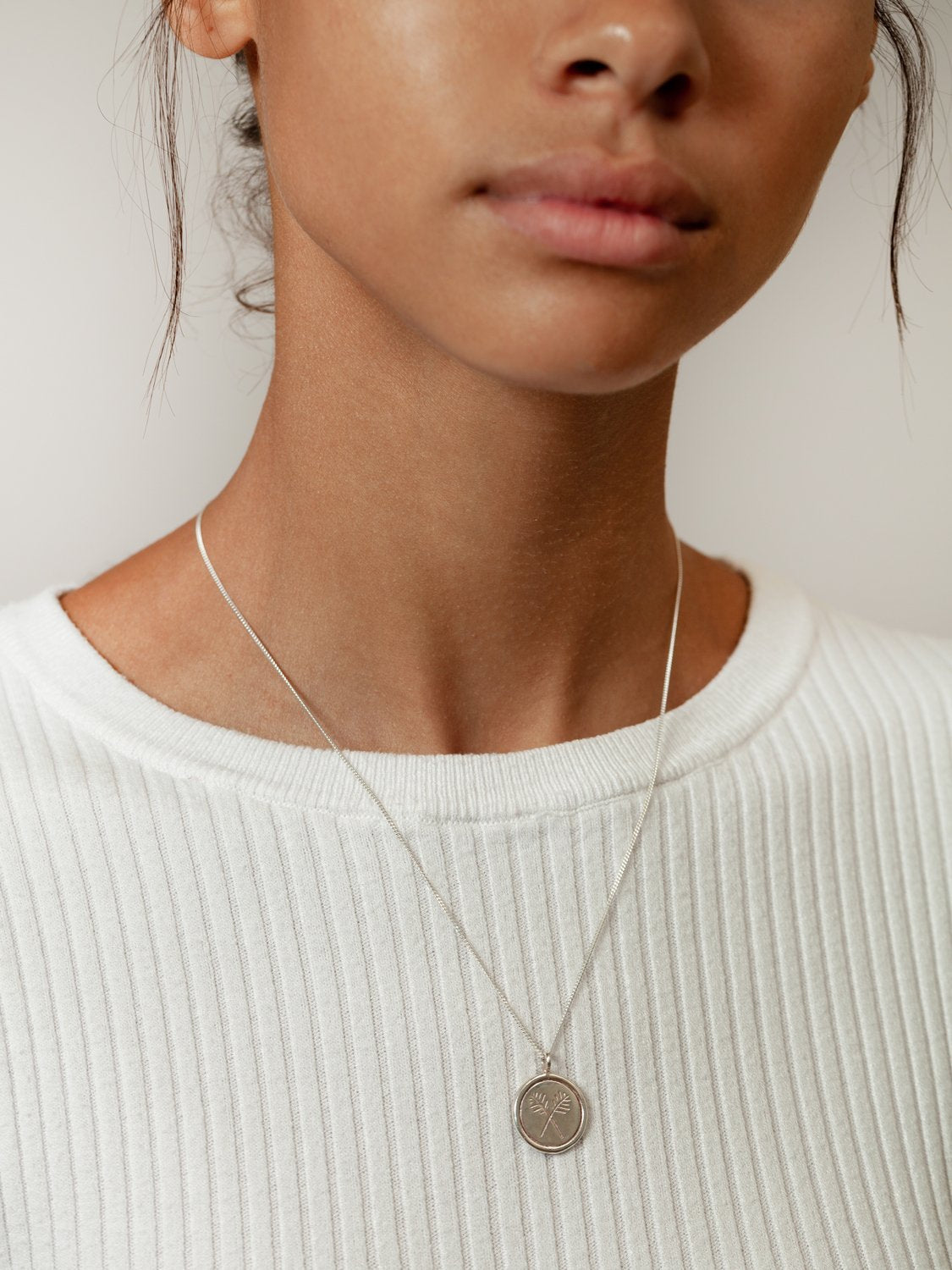 Palms Necklace in Sterling Silver