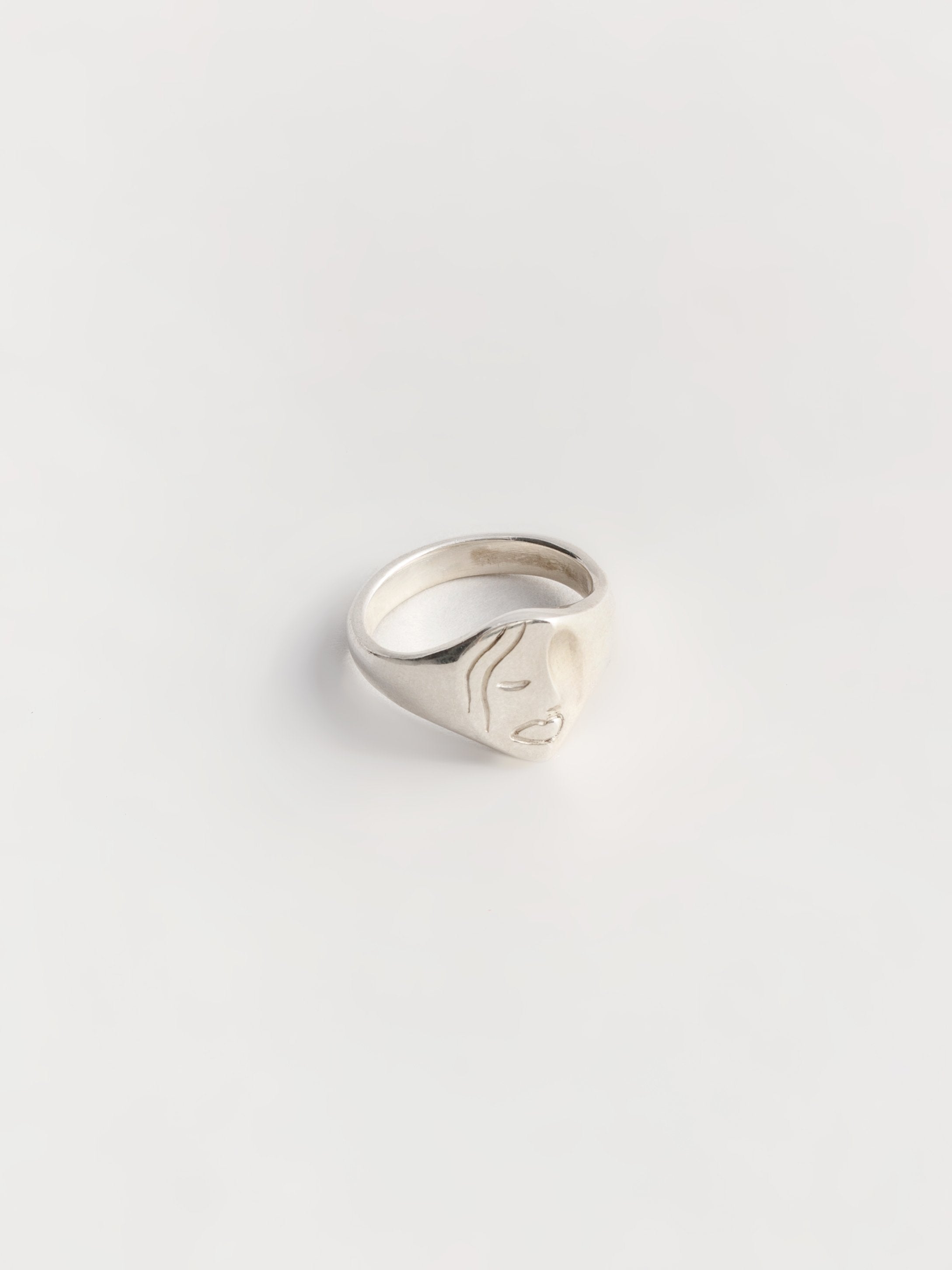 Ilona Signet Ring in Sterling Silver