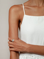 Ophidian Signet Ring in Sterling Silver