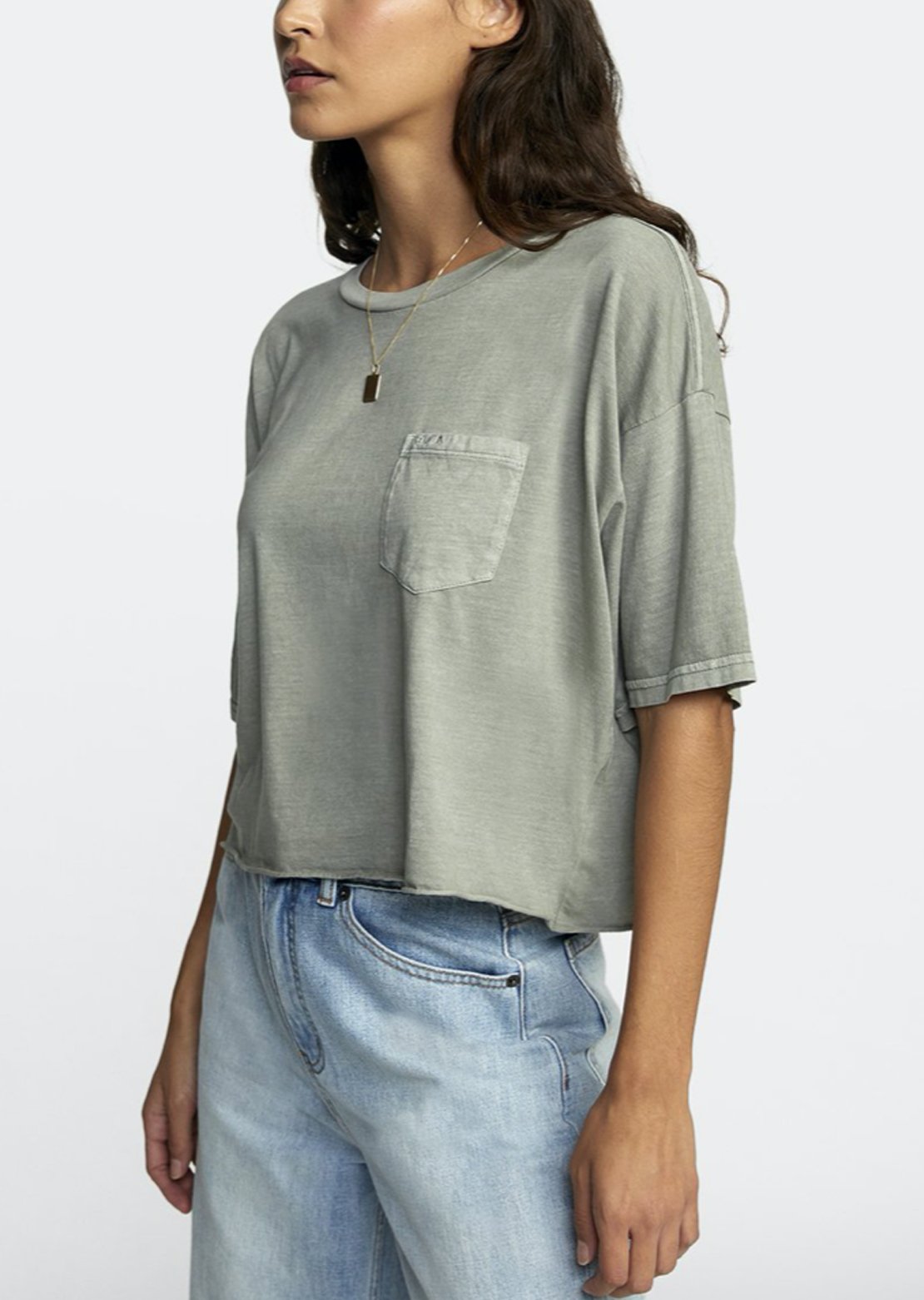 RVCA Women's PTC Boyfriend Crop Tee