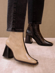 Shilo Boots in Black/Beige