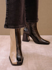 Shilo Boots in Black/Beige