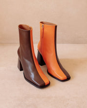 Shilo Boots in Brown/Orange