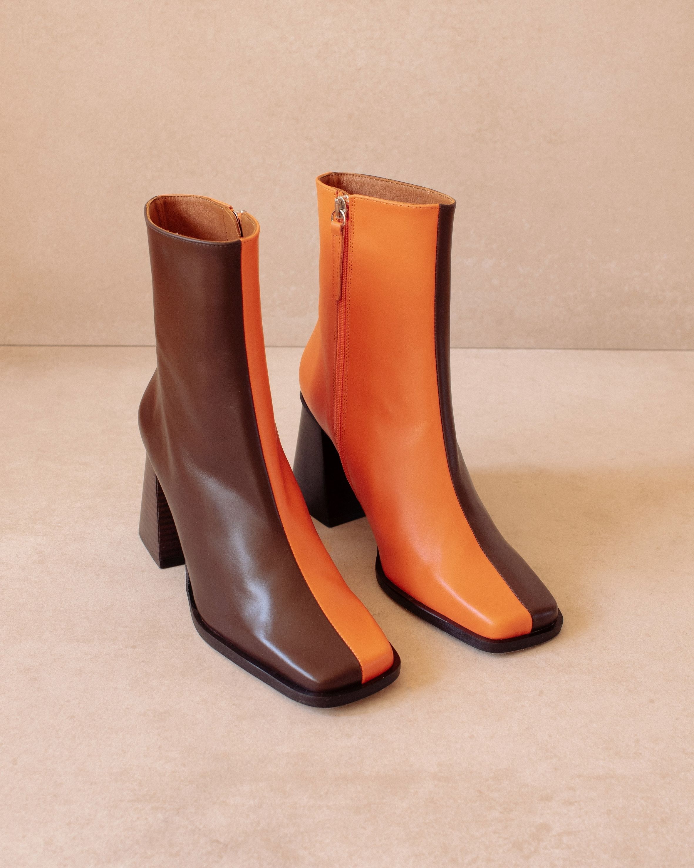 Shilo Boots in Brown/Orange