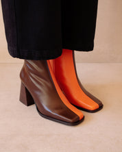 Shilo Boots in Brown/Orange