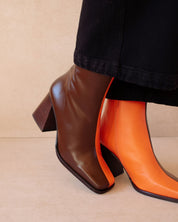 Shilo Boots in Brown/Orange