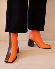 Shilo Boots in Brown/Orange