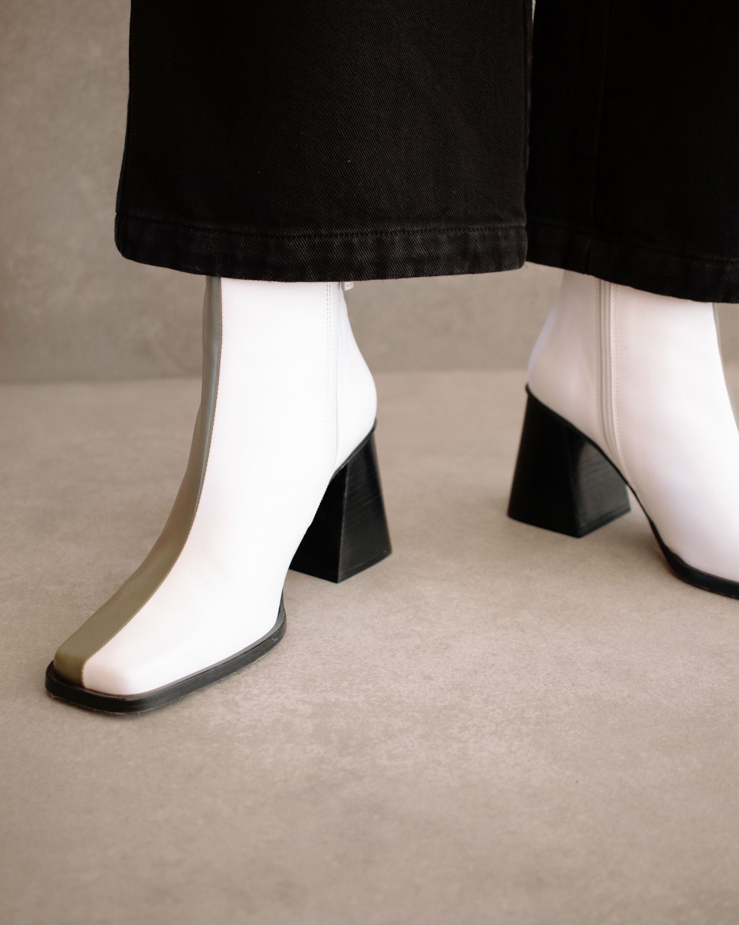 Shilo Boots in Olive/White