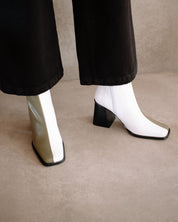 Shilo Boots in Olive/White