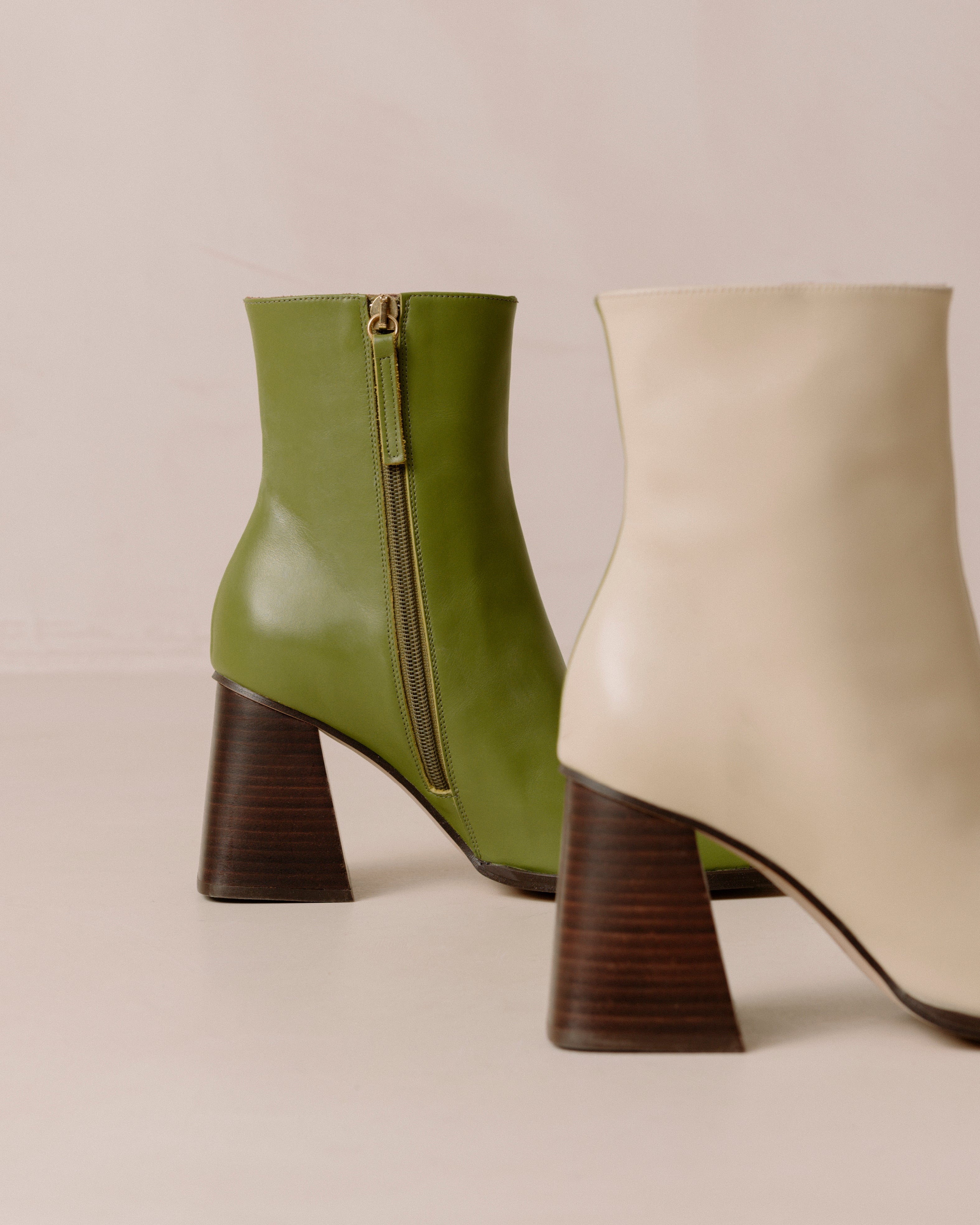 Shilo Boots in Green/Cream