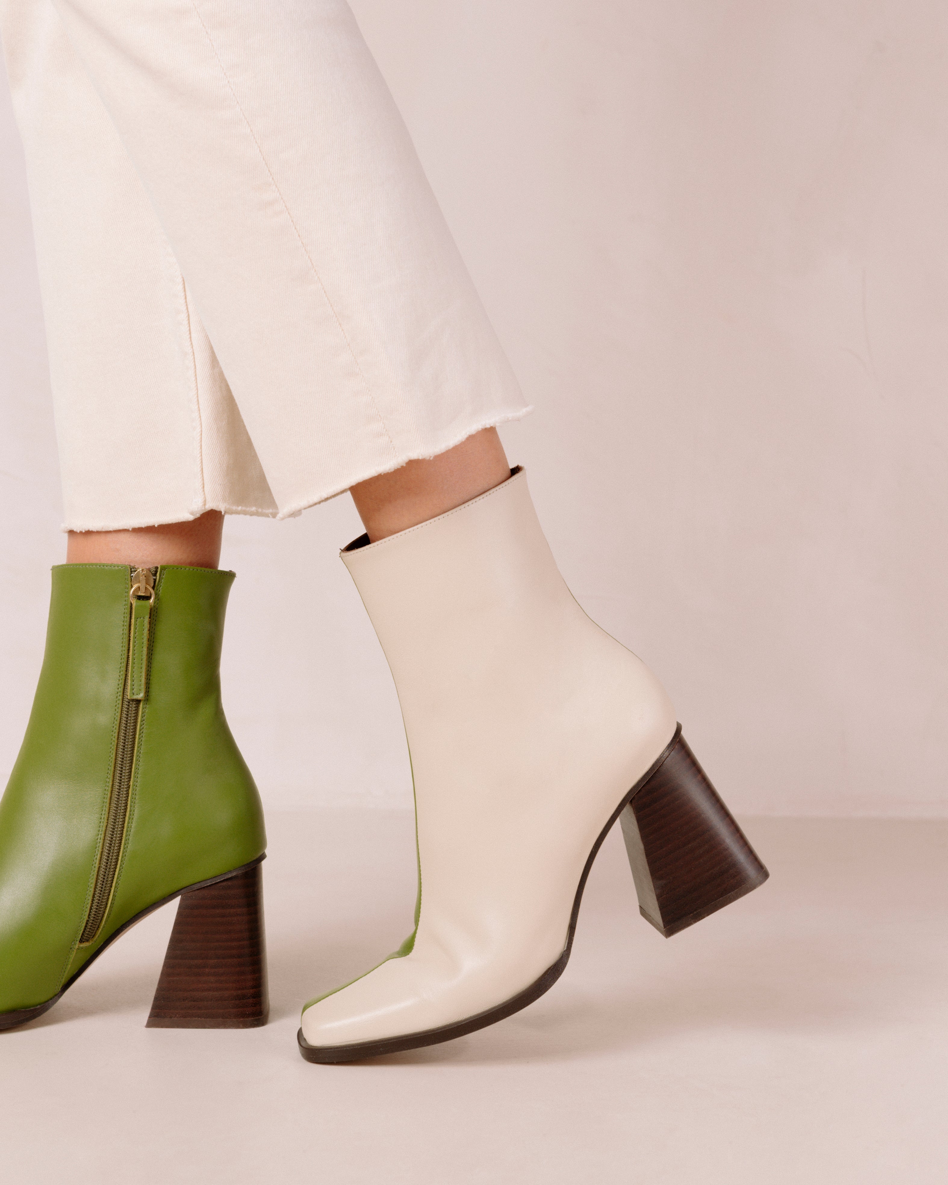 Shilo Boots in Green/Cream