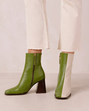 Shilo Boots in Green/Cream