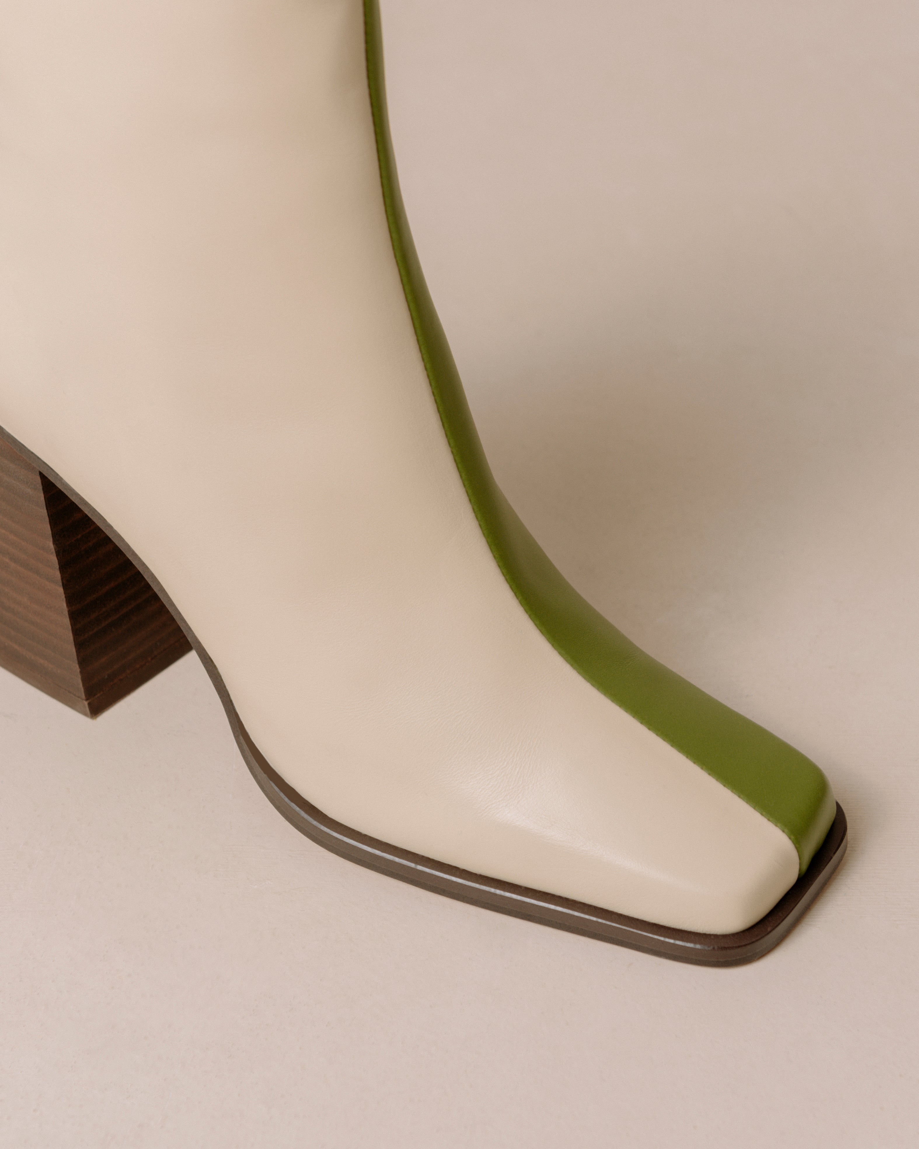 Shilo Boots in Green/Cream