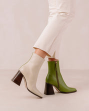 Shilo Boots in Green/Cream