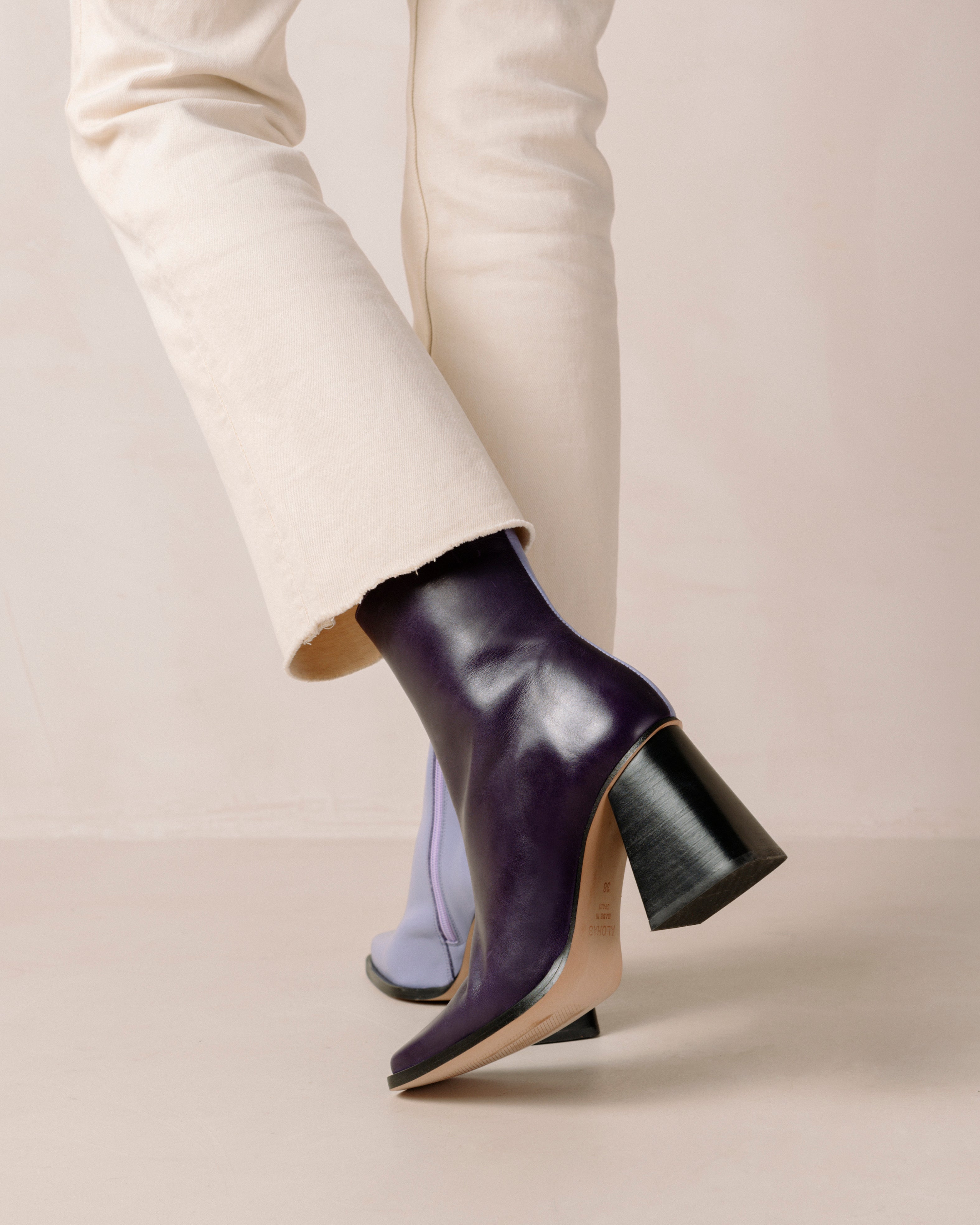 Shilo Boots in Lilac/Wine