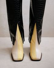 Shilo Boots in Yellow/Cream