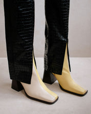 Shilo Boots in Yellow/Cream